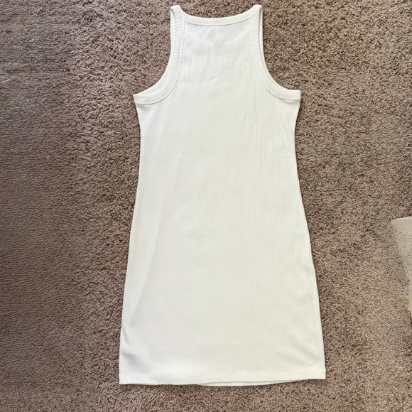 GAP White Ribbed Sleeveless Dress - Picture 5 of 5